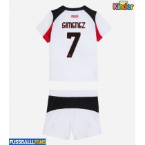 AC Milan Santiago Gimenez #7 Auswärts Trikotsatz Kinder 2025-26 Kurzarm (+ Kurze Hosen)